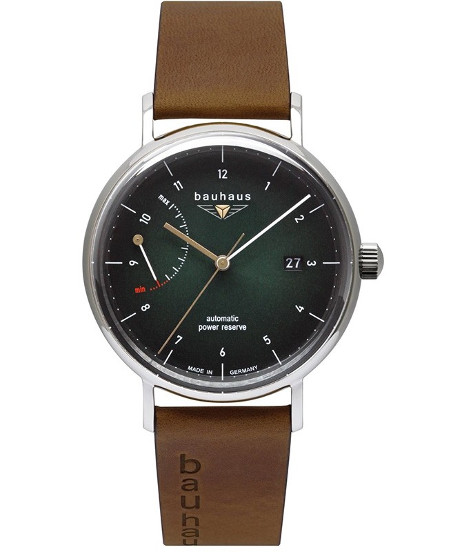 Bauhaus Minimalist Automatic Swiss Mvmt watch 41mm 5ATM Beige dial 21604