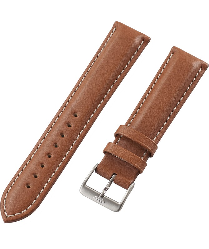 FORTIS Leatherstrap Liberty Gold with pin buckle brushed 99.121.08.010