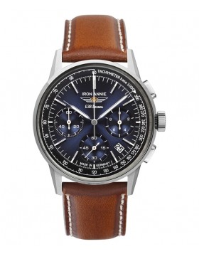 Iron Annie G38 Dessau Chronograph Quartz Watch 42mm Case Blue Dial
