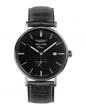 Iron Annie Classic Series Swiss Quartz Watch 41mm Case Black Dial