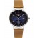 Bauhaus Minimalist watch Quartz 41mm case Date Small Sec Blue dial 21303