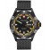CX Swiss Military TANK NERO Day/Date watch PVD case/bracelet Black/Yel dial 2744