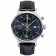 ZEPPELIN Nordstern Swiss Quartz Chrono Watch German made Blu/Blk Dial 7578-3